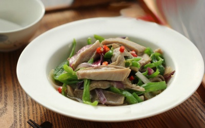Dạ dày xào hành ớt, món ngon cho ngày Đông lạnh giá