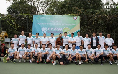Sội động Giải Tennis Thực phẩm chức năng vì sức khỏe cộng đồng FFPH 2017