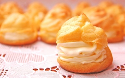 Công thức làm bánh su kem nhân custard béo thơm