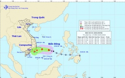 Biển Đông đón cơn bão đầu tiên trong năm mới