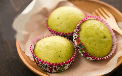 Cùng bé yêu vào bếp làm bánh matcha hấp thơm ngon