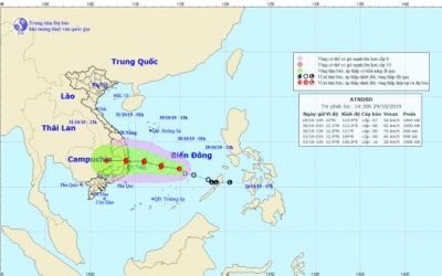 Thời tiết ngày 30/10: Áp thấp nhiệt đới có thể mạnh lên thành bão
