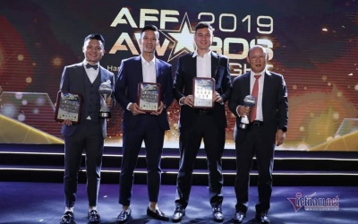 Park Hang-seo trở thành HLV xuất sắc nhất Đông Nam Á