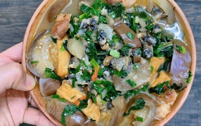 Nấu canh cà bung cho ngày trở lạnh