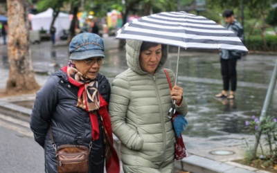 Thời tiết ngày 9/2: Bắc Bộ rét đậm, cả nước có mưa