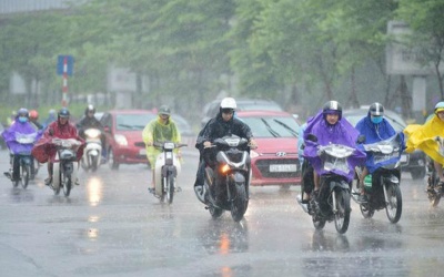 Dự báo thời tiết đêm 25/5 và ngày 26/5: Bắc bộ mưa rào và dông về đêm và sáng