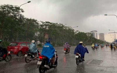 Dự báo thời tiết: Mưa dông trên diện rộng