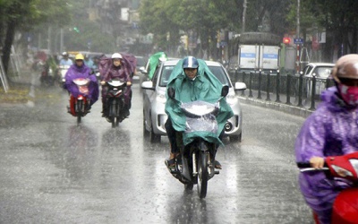 Dự báo thời tiết: Bắc Bộ, Thanh Hóa có mưa rào và dông