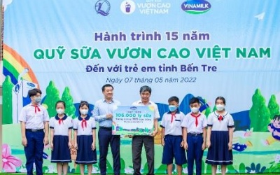 Quỹ sữa Vươn cao Việt Nam và Vinamilk với cột mốc đặc biệt đánh dấu 15 năm 