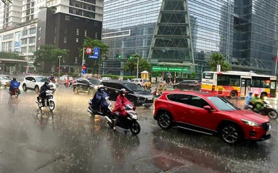 Dự báo thời tiết: Mưa lớn, Bắc Bộ đề phòng lũ quét