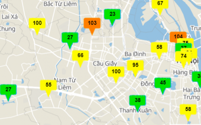 Cảnh báo chất lượng không khí tại Hà Nội 2 ngày qua