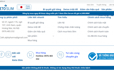 Yêu cầu các website, ứng dụng TMĐT gỡ bỏ sản phẩm Keto Slim