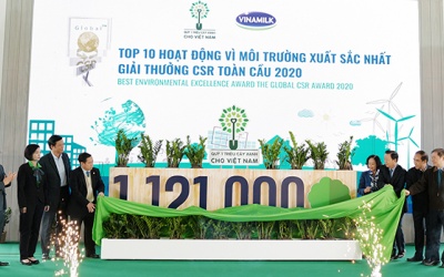 Hành trình Triệu cây vươn cao cho Việt Nam xanh của Vinamilk cán đích với 1.121.000 cây xanh