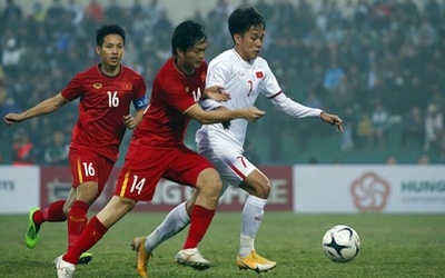 ĐT Việt Nam bị U22 cầm hòa trong trận cầu 4 bàn thắng