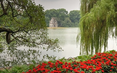 Sắc xanh bao trùm bản đồ chất lượng không khí Hà Nội