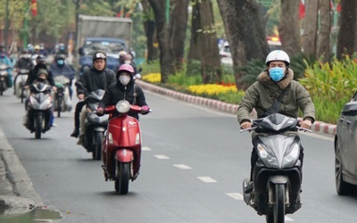 Chất lượng không khí Hà Nội dao động ở mức trung bình