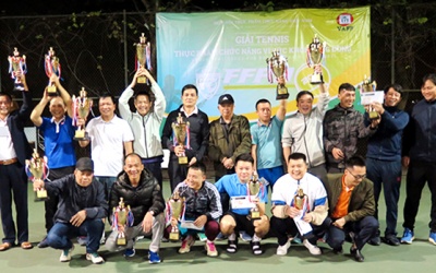 Giải tennis “TPCN vì sức khỏe cộng đồng” 2021 đã có nhà vô địch 