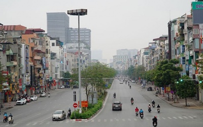 Chất lượng không khí Hà Nội ở mức trung bình