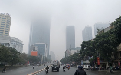 Mưa phùn nhiều ngày, chất lượng không khí Hà Nội tốt lên