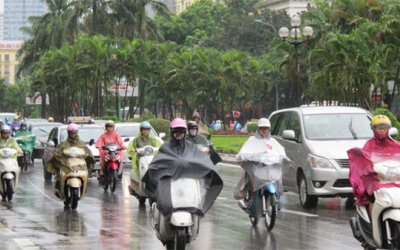 Miền Bắc đón không khí lạnh, Hà Nội mưa, rét 15 độ C