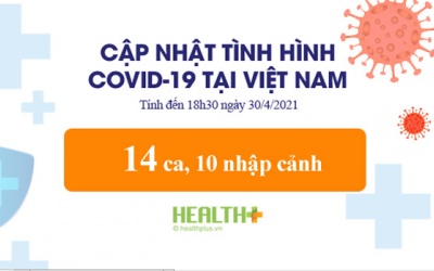 14 ca lây nhiễm mới, 4 ca lây nhiễm trong cộng đồng