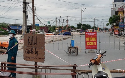 Bắc Giang tiếp tục cách ly xã hội 3 huyện để phòng COVID-19