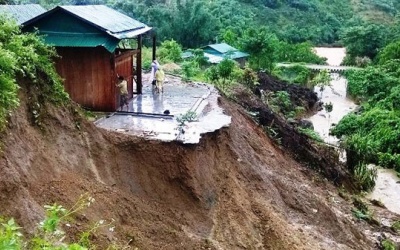Vùng núi Bắc Bộ mưa lớn, đề phòng lũ quét và sạt lở đất 