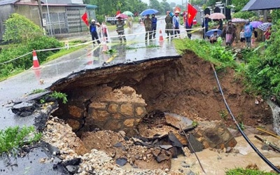 Cảnh báo lũ quét, sạt lở đất và ngập úng tại khu vực Bắc Bộ, Thanh Hóa, Nghệ An