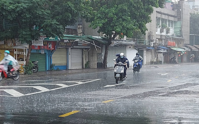 Nam Bộ, Tây Nguyên đón mưa lớn vào chiều tối nay