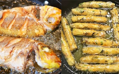 Mẹo giúp giảm lượng dầu, mỡ trong đồ ăn chiên rán