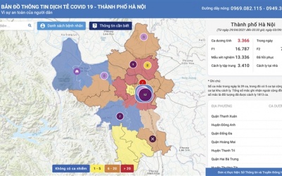 Hà Nội công bố chi tiết cấp độ dịch COVID-19 theo từng xã, phường