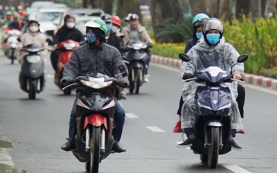 Cuối tuần, Bắc Bộ chìm trong mưa lạnh