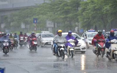 Bắc Bộ mưa rải rác, Nam Bộ đề phòng dông vào chiều tối