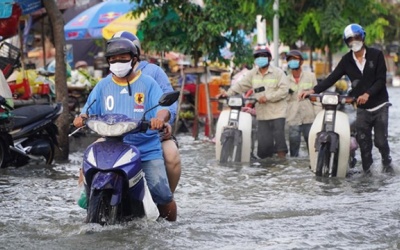 Triều cường Nam Bộ lên cao, Bắc Bộ vẫn hanh khô