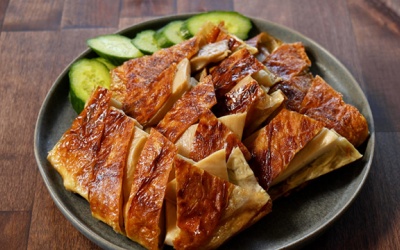 Làm “gà nướng” chay từ nấm đùi gà