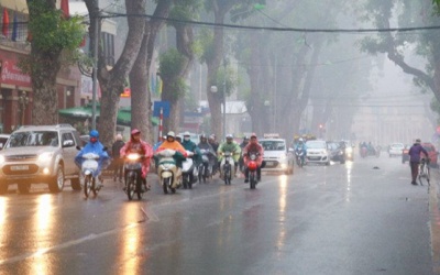 Hà Nội và các tỉnh, thành Bắc Bộ mưa rét ngày cuối tuần