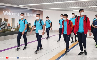 ĐT Việt Nam đã tới Australia, sẵn sàng đối đầu đội chủ nhà