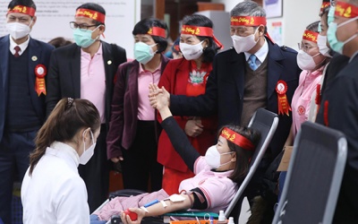 Dự kiến tiếp nhận 7.000 đơn vị máu trong Lễ hội Xuân hồng 2022