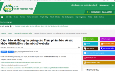 Cảnh giác với quảng cáo của MINHMENs có dấu hiệu lừa dối người tiêu dùng