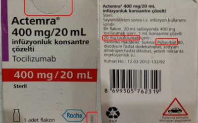Phát hiện thuốc Actemra 400 mg/20 mL điều trị COVID-19 bị nghi làm giả