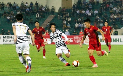 U23 Việt Nam đá tạm ổn với mục tiêu thử nghiệm là chính của thầy Park