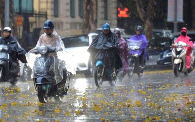 Nhiều khu vực trên cả nước có mưa dông trong ngày 8/5