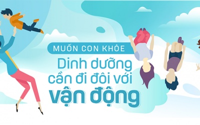 Muốn con khỏe: Dinh dưỡng cần đi đôi với vận động