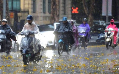 Mưa dông sắp quay lại Bắc Bộ