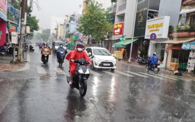 Đầu tuần, Tây Nguyên và Nam Bộ mưa dông