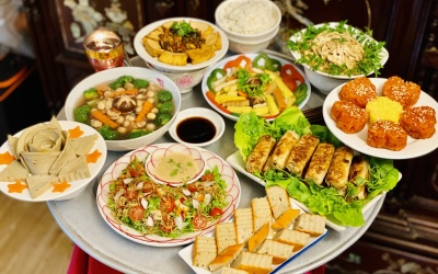 Cúng rằm tháng Bảy với cỗ chay thanh tịnh