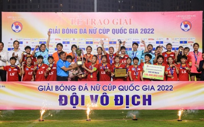 Cúp Quốc gia nữ 2022: CLB TP.HCM I bảo vệ thành công ngôi vô địch