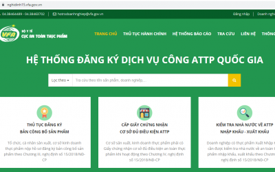 Cục An toàn thực phẩm 'mở lại' dịch vụ công trực tuyến