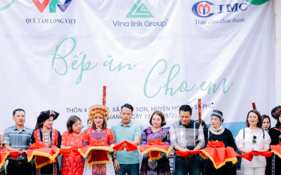 Vinalink Group cùng VTV Quỹ tấm lòng Việt trao tặng bếp ăn cho các em nhỏ tại Hà Giang