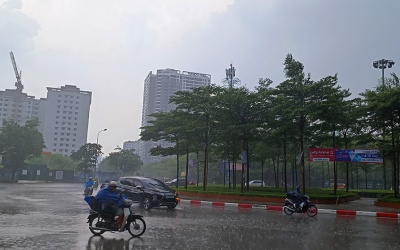 Nhiều nơi trên cả nước mưa lớn do hoàn lưu bão số 4